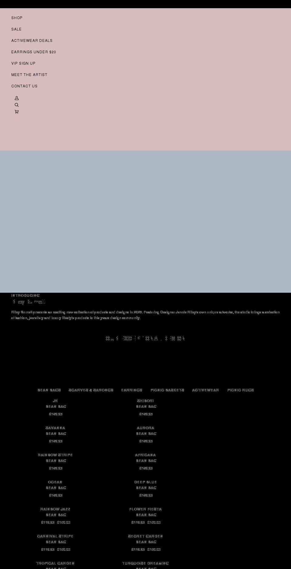 rileyburnett.com shopify website screenshot