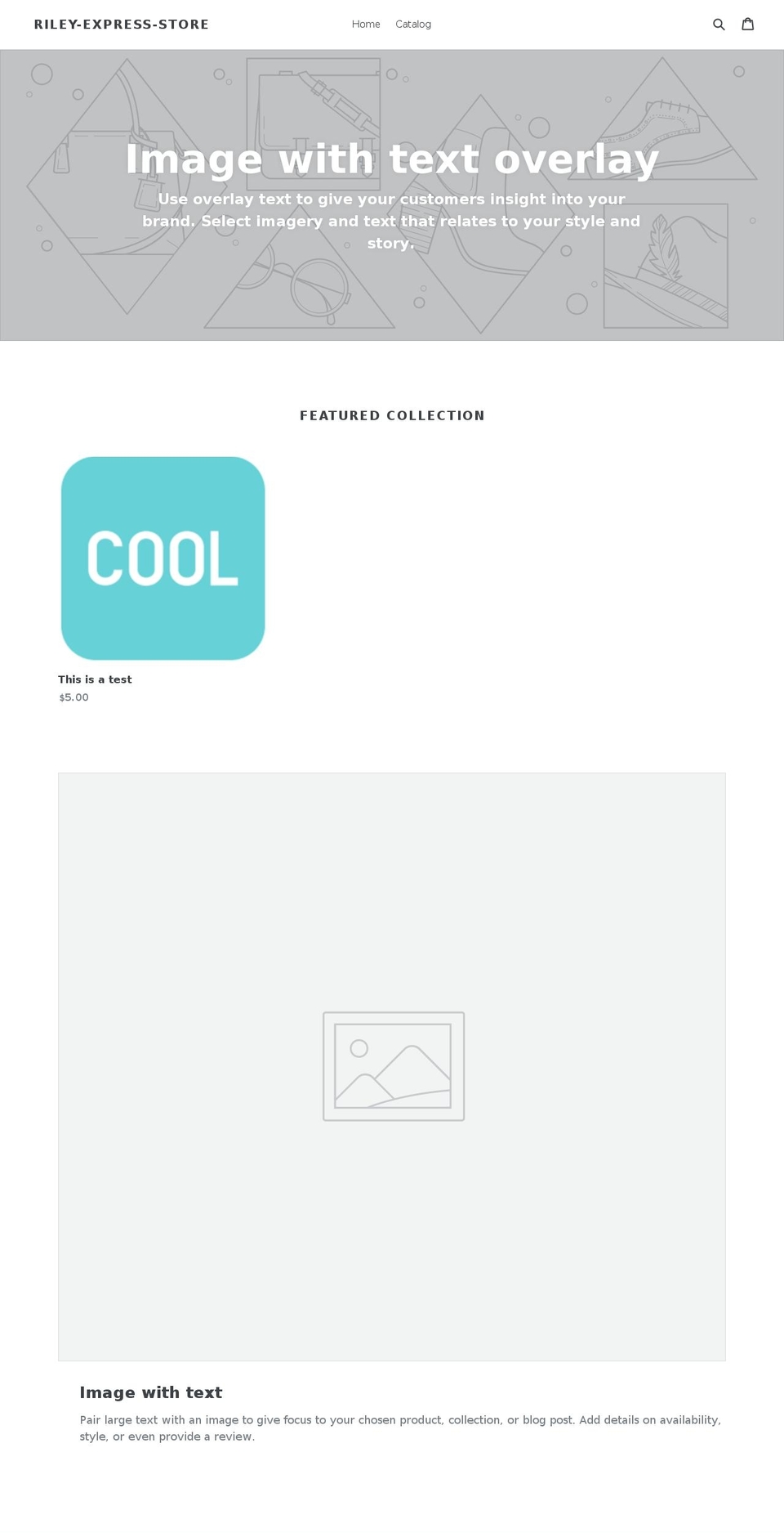 rileyexpress.com — Shopify storefront screenshot