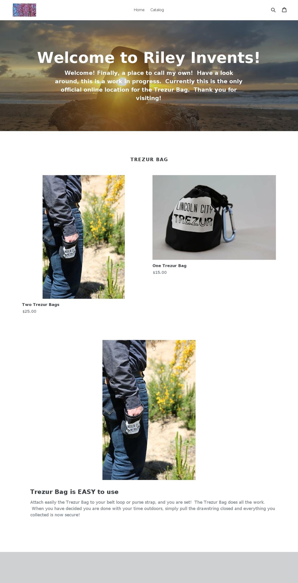 rileyinvents.com — Shopify storefront screenshot