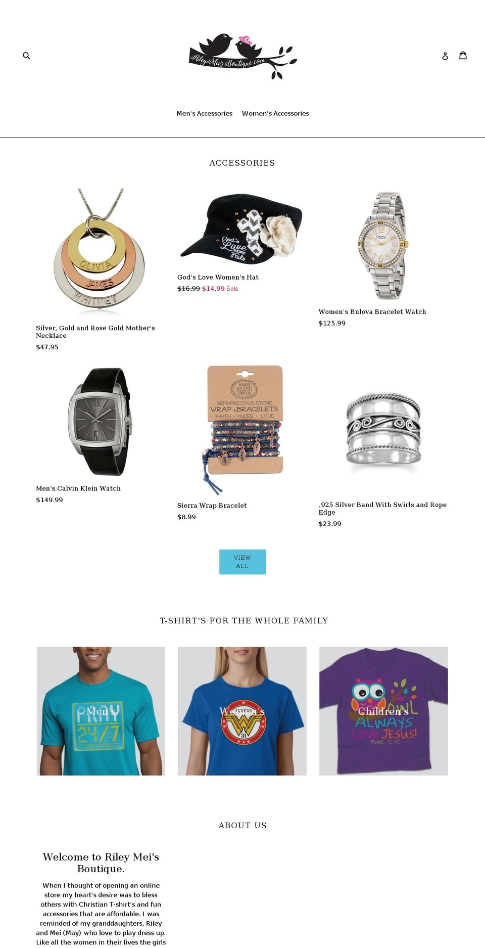 rileymeisboutique.com — Shopify storefront screenshot