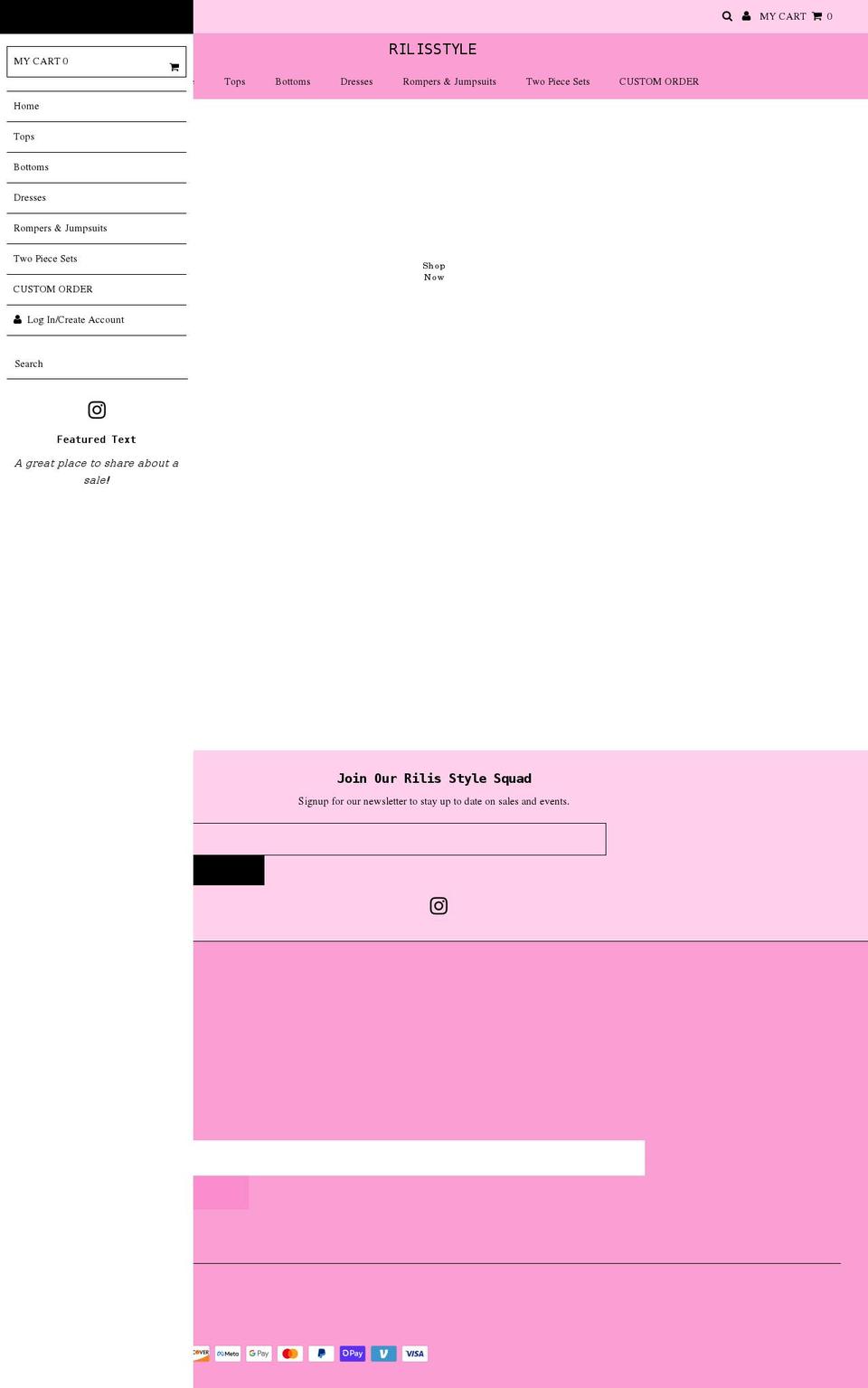 rilisstyle.com shopify website screenshot