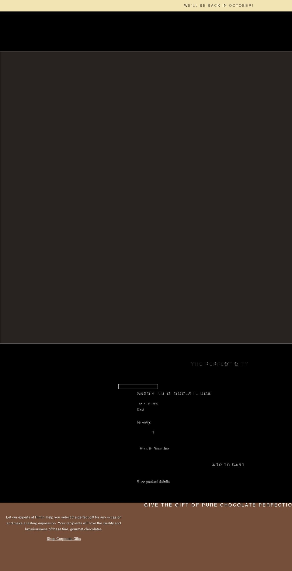 riminichocolate.com shopify website screenshot