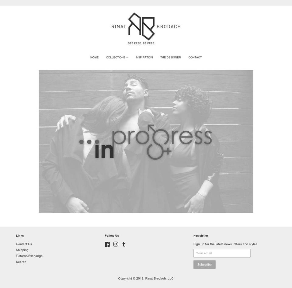 rinatbrodach.com shopify website screenshot