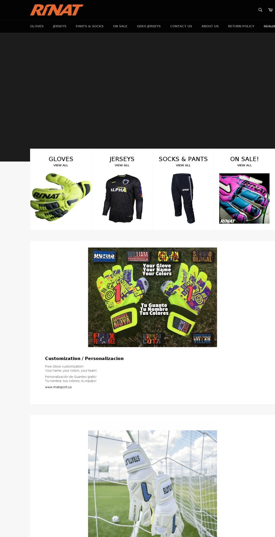rinatsport.net shopify website screenshot