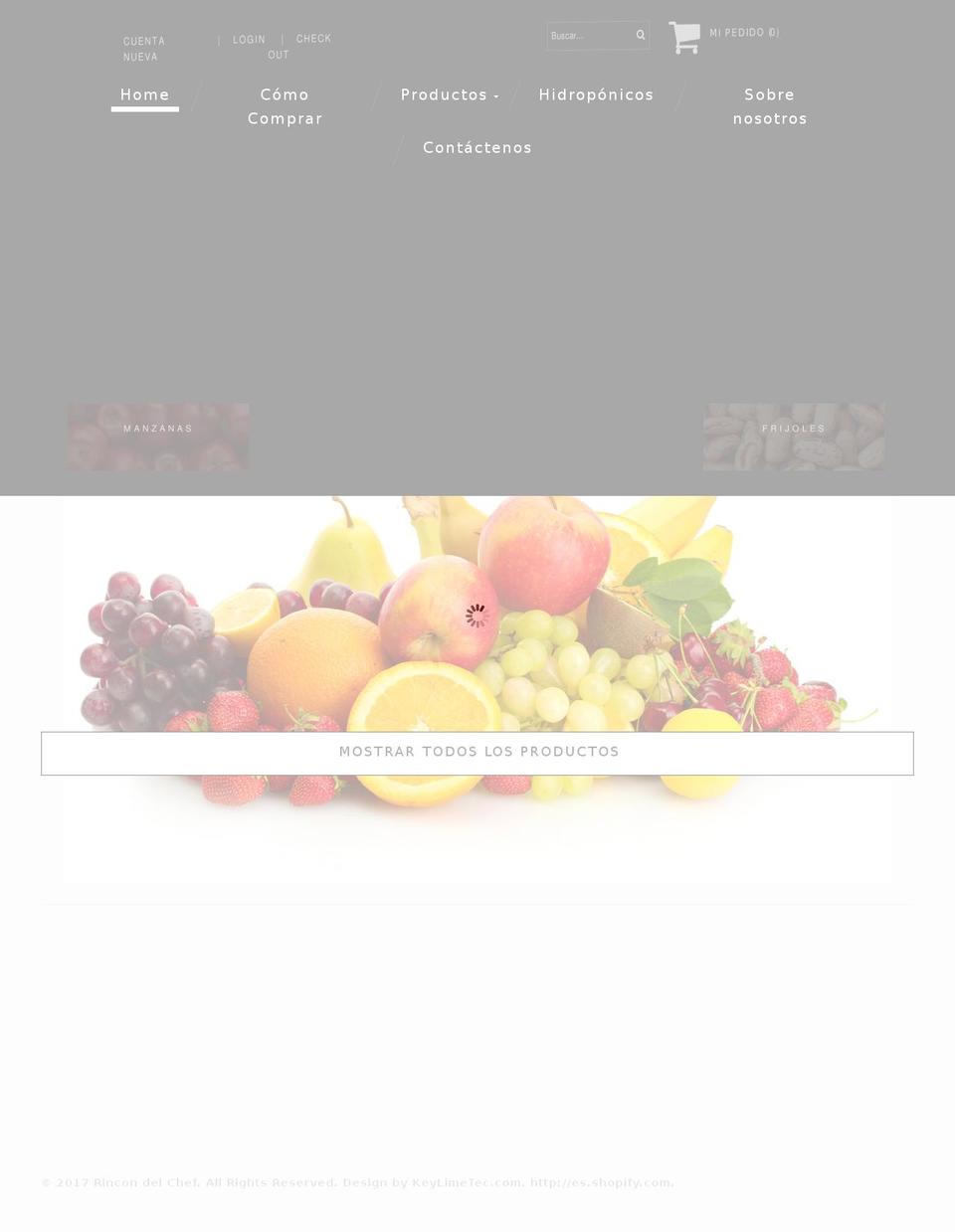 rincondelchef.com shopify website screenshot