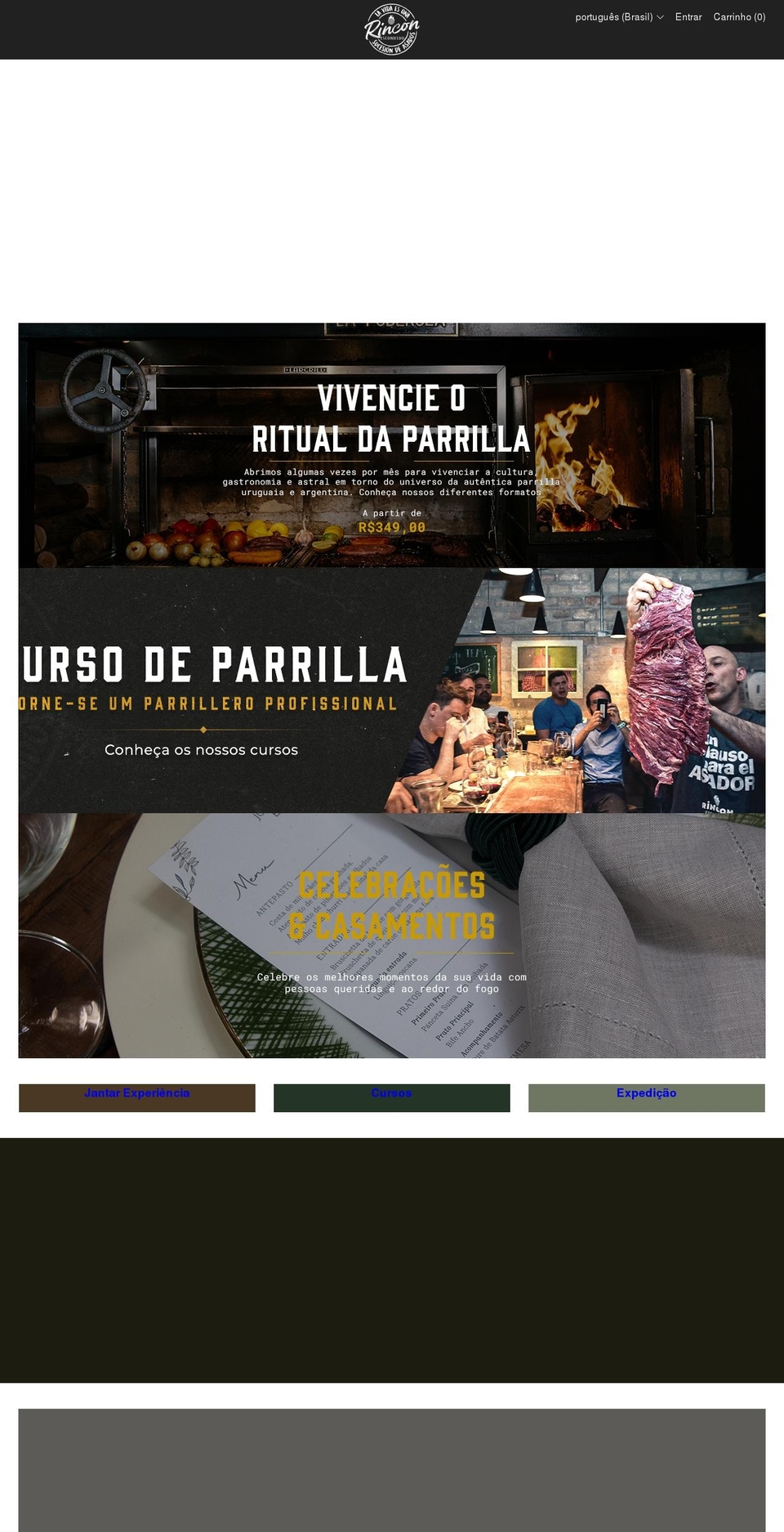 rinconescondido.com.br shopify website screenshot