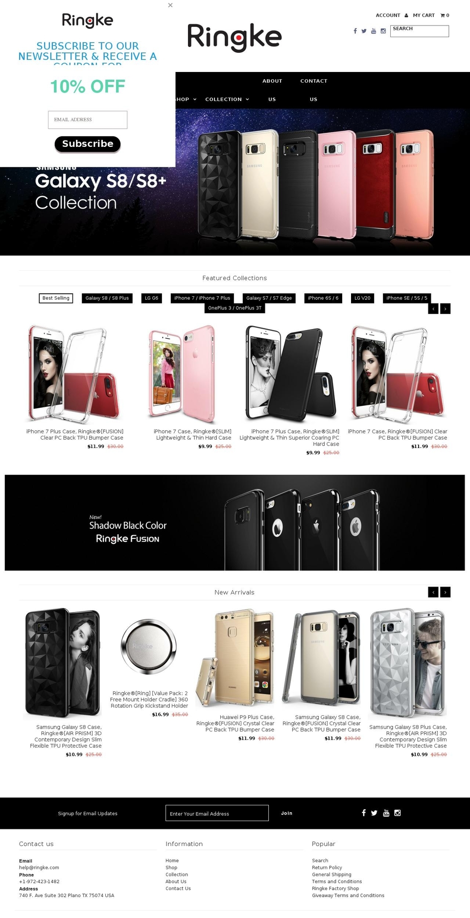ringkeshop.com shopify website screenshot