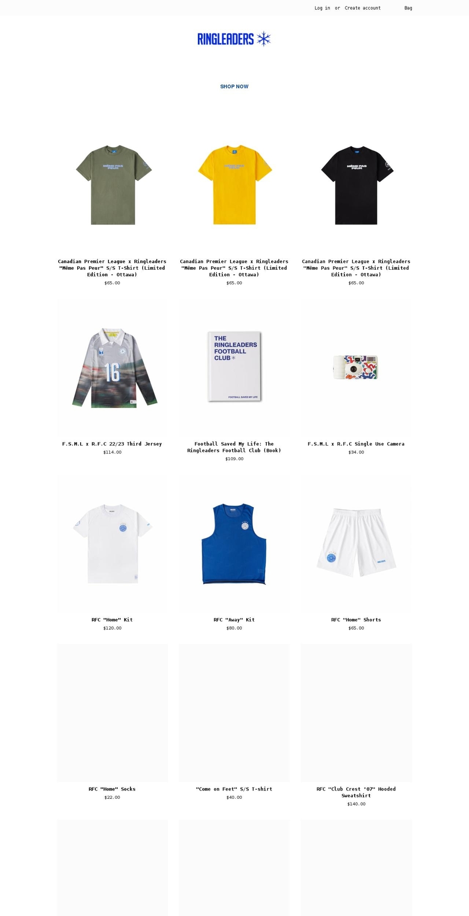 ringleaders.ca shopify website screenshot