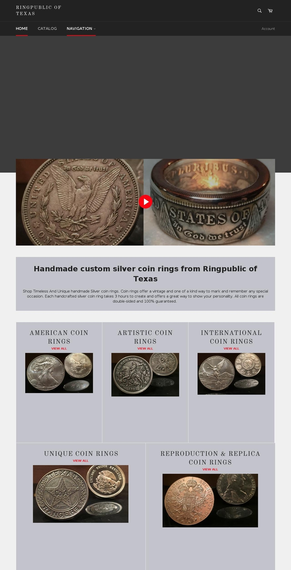 ringpublicoftexas.com — Shopify storefront screenshot