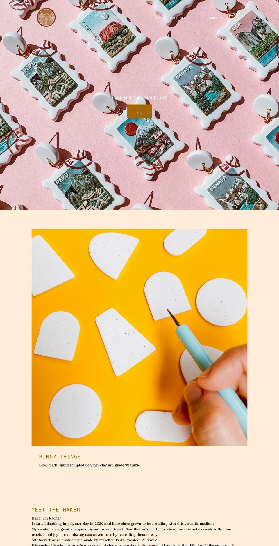 ringythings.com shopify website screenshot