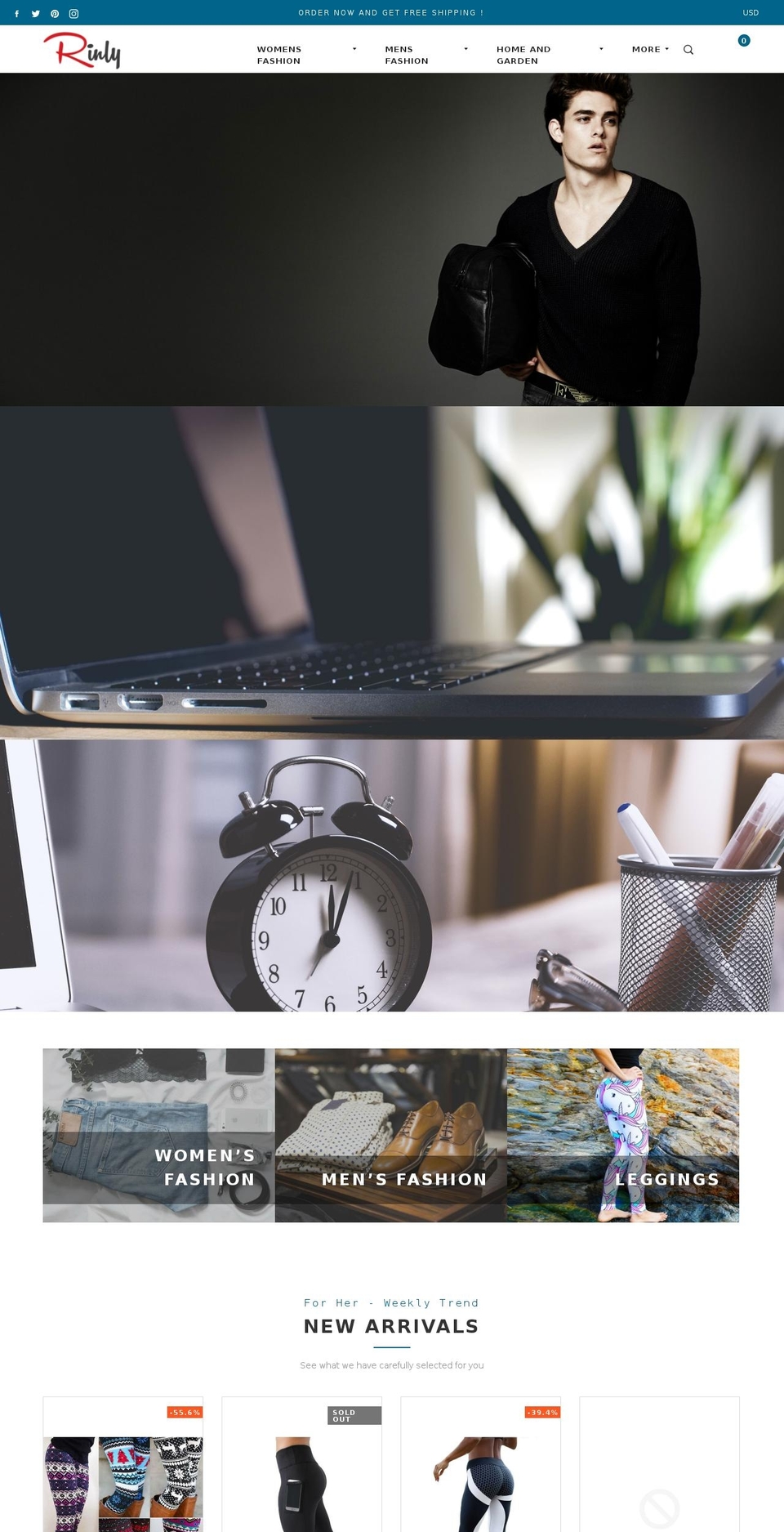 rinly.com — Shopify storefront screenshot