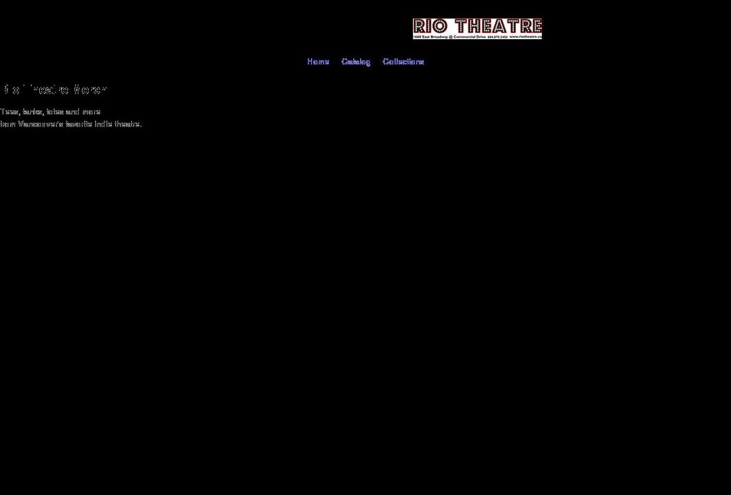 rio-theatre.myshopify.com shopify website screenshot