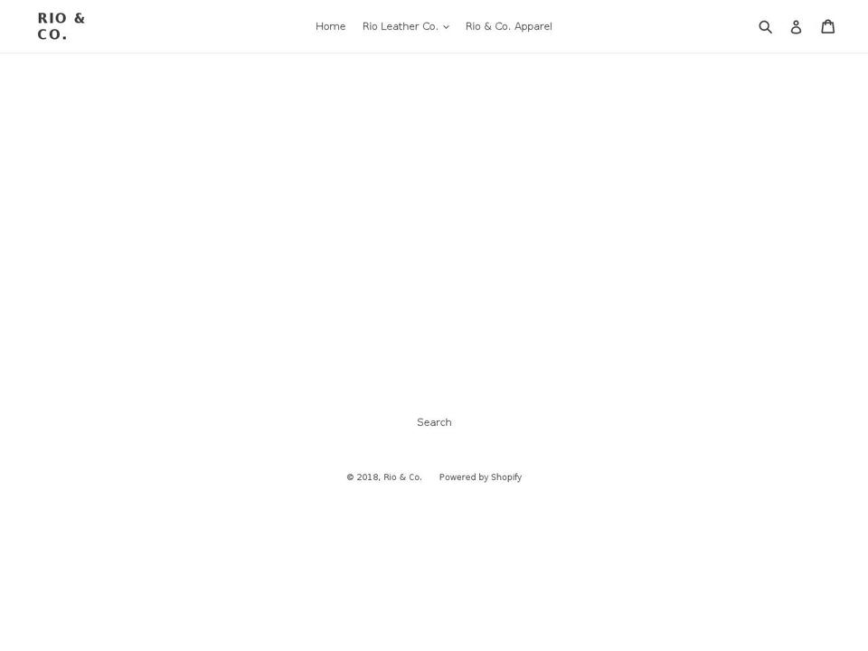 rioandco.com shopify website screenshot