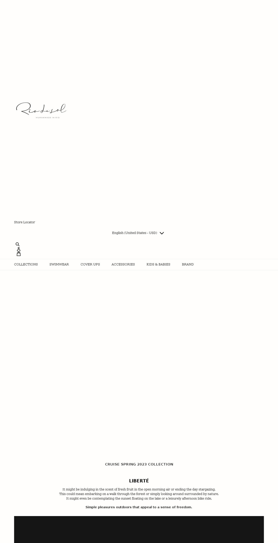 riodesol.com shopify website screenshot