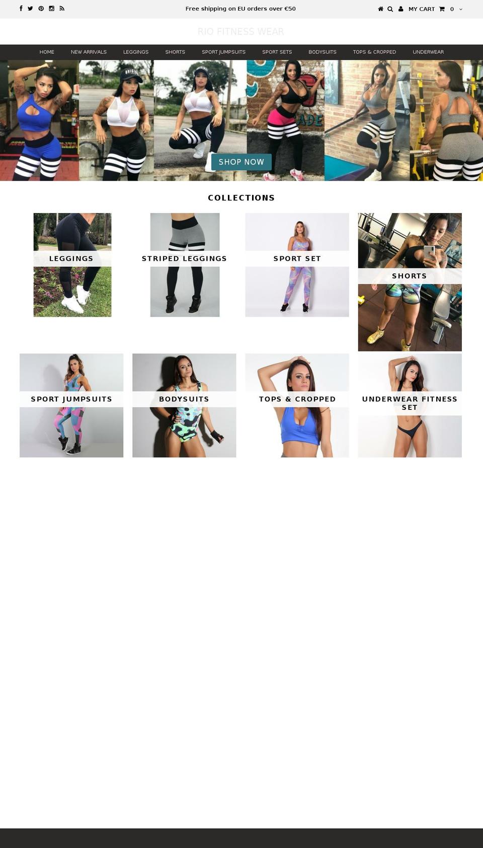 riofitnesswear.com shopify website screenshot