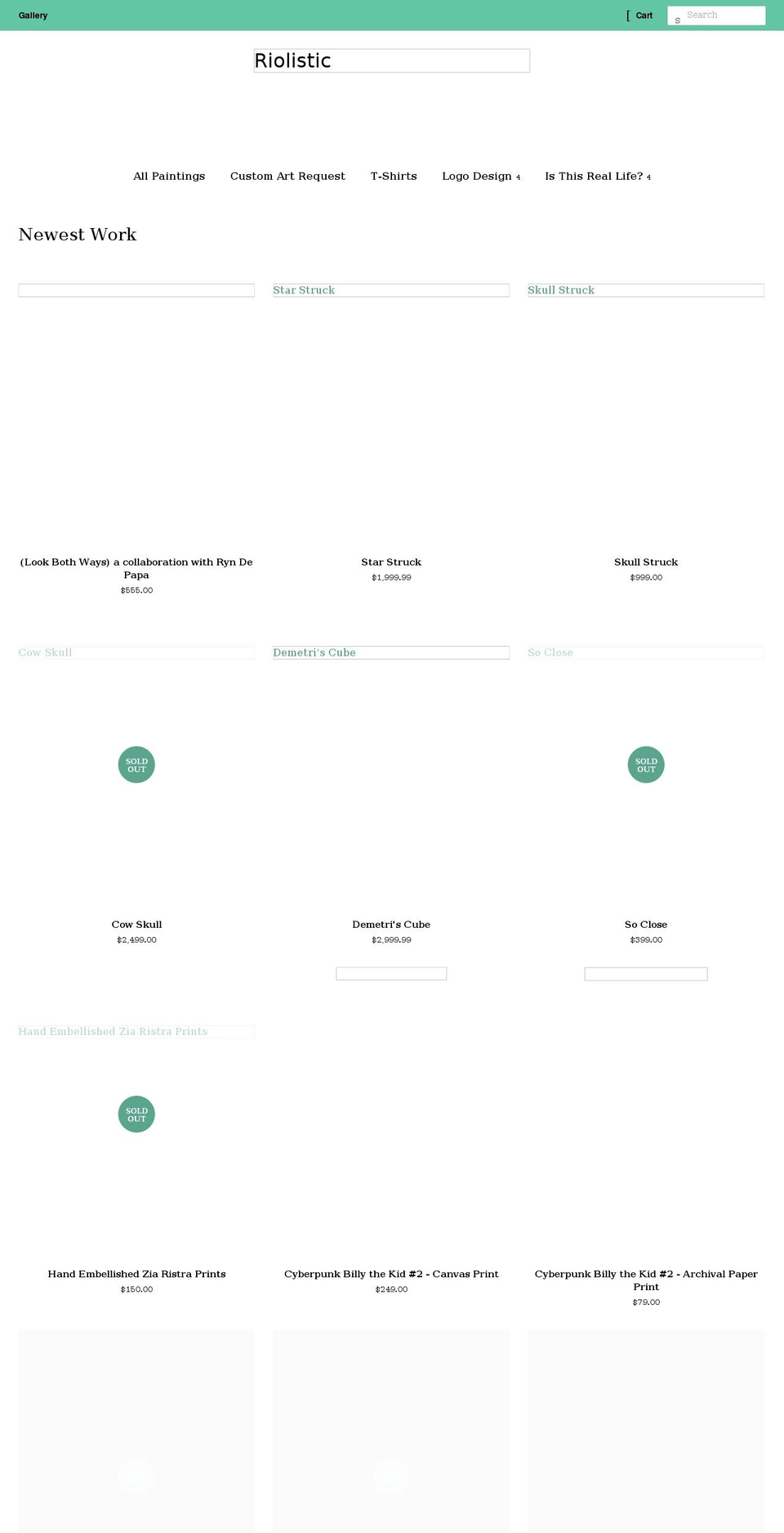 riolistic.com shopify website screenshot