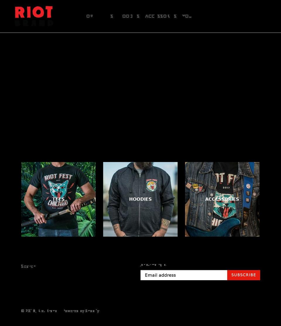 riotbrand.org shopify website screenshot