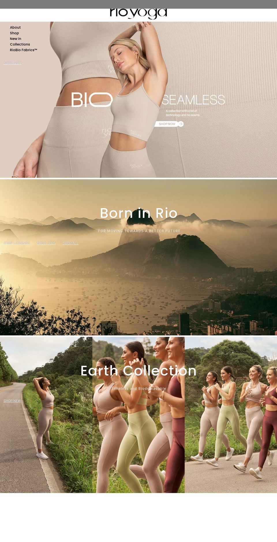 rioyoga.com shopify website screenshot