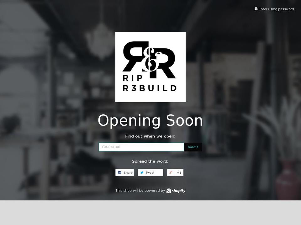 ripandr3build.com shopify website screenshot