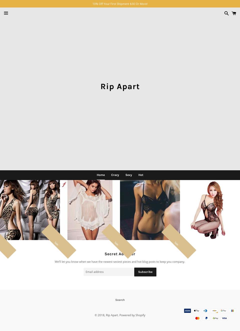 ripapart.com — Shopify storefront screenshot