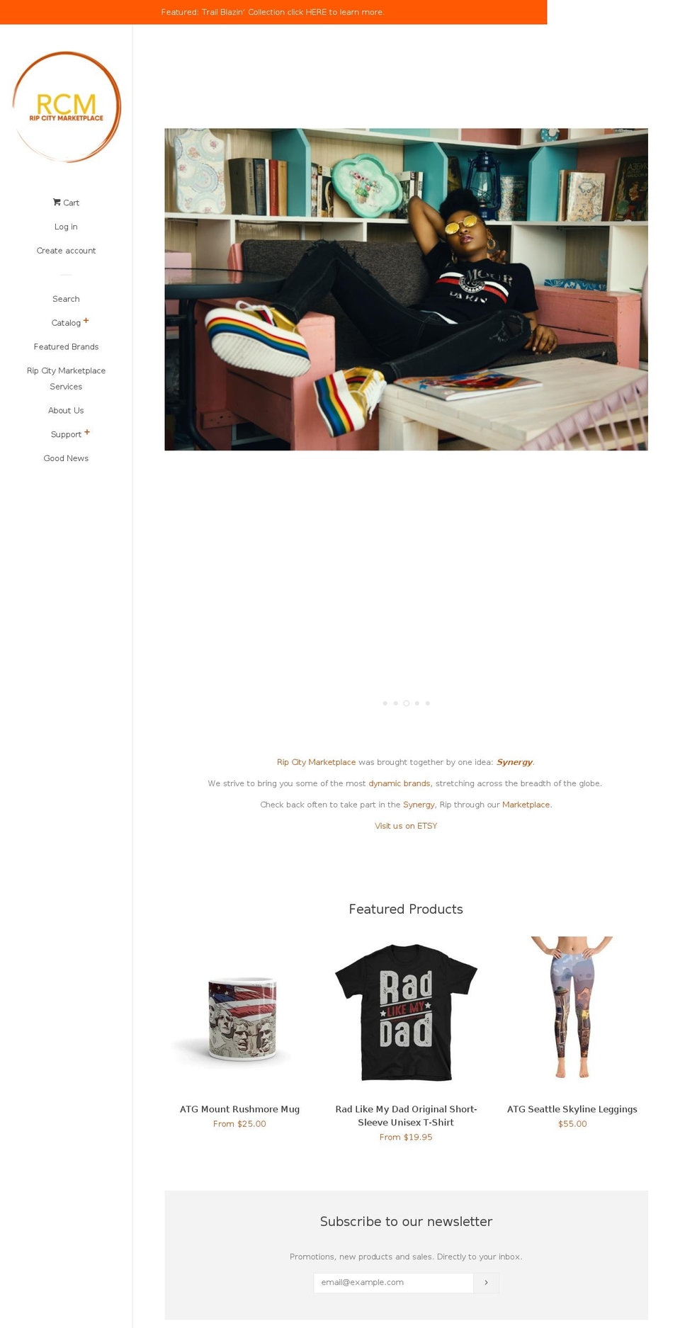 ripcitymarket.com shopify website screenshot