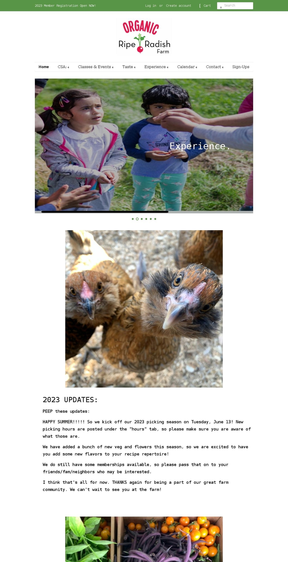 riperadishfarm.com shopify website screenshot