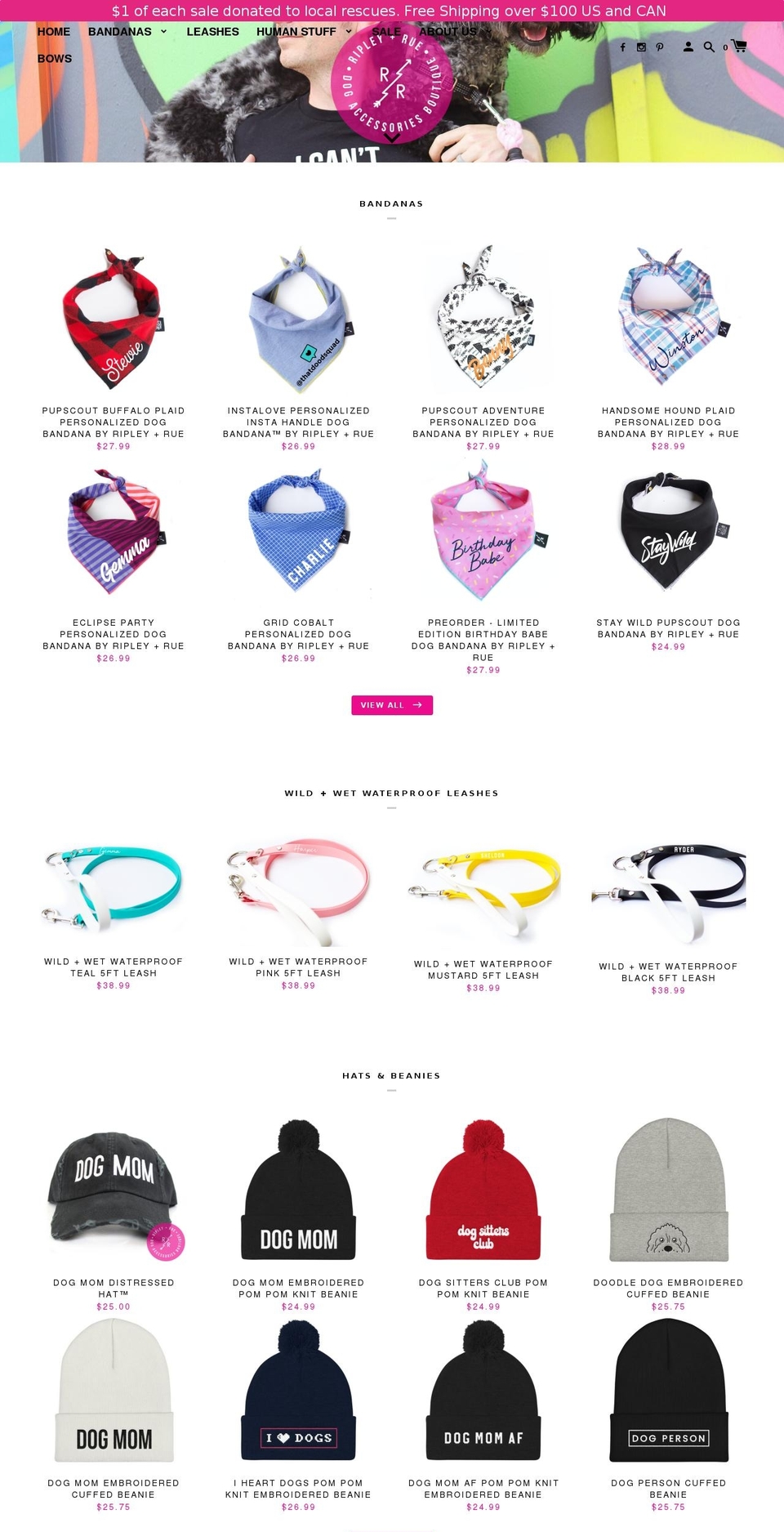 ripleyandrue.com shopify website screenshot