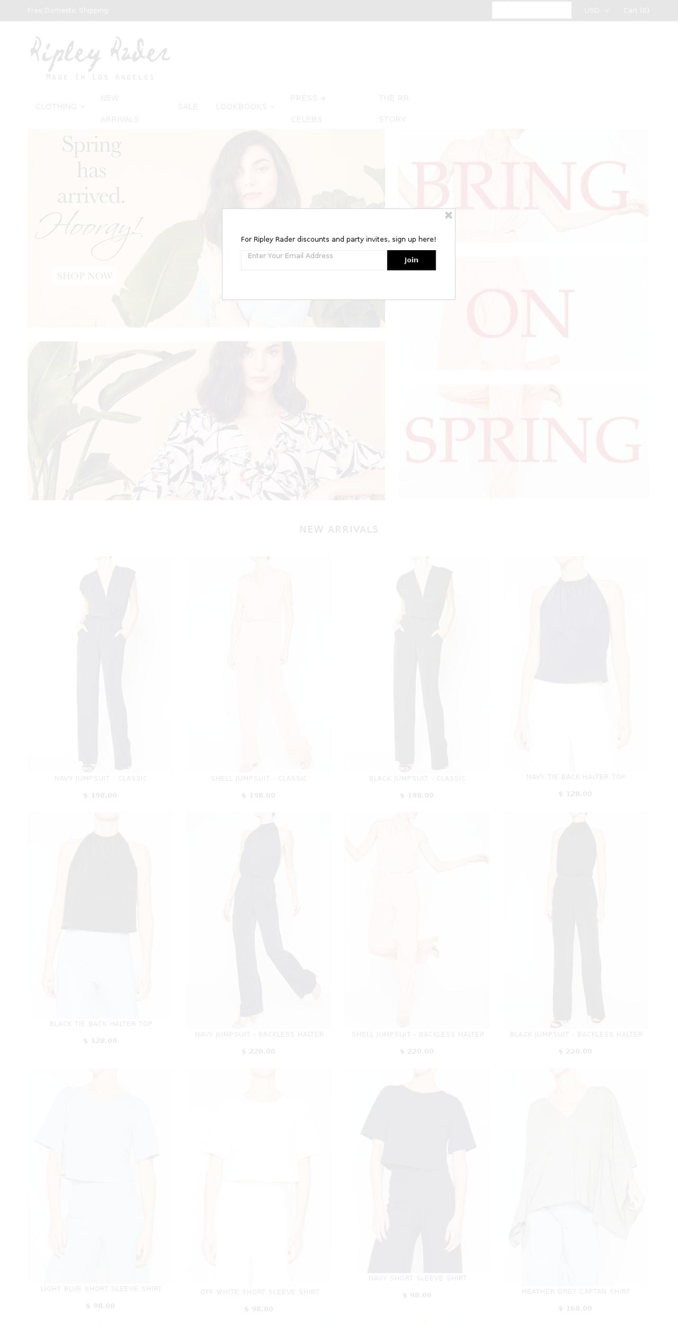 ripleyraderstyle.com shopify website screenshot