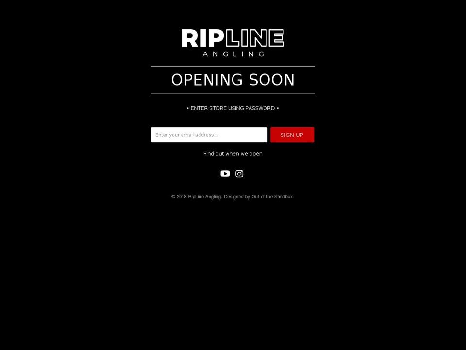 riplineangling.com shopify website screenshot
