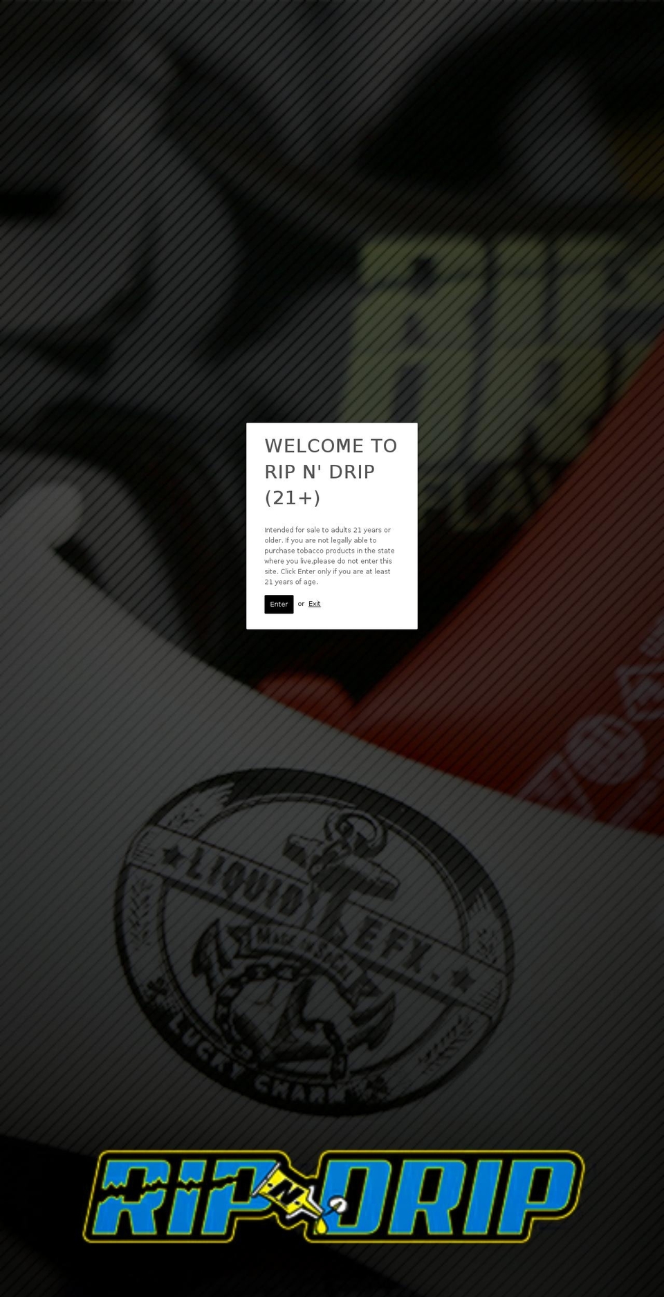 ripndrip.com shopify website screenshot