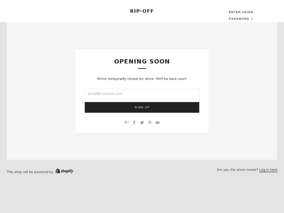 ripoffskate.com shopify website screenshot