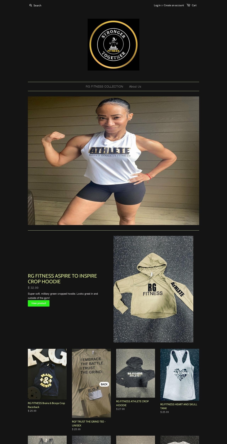ripped-goddess.myshopify.com shopify website screenshot