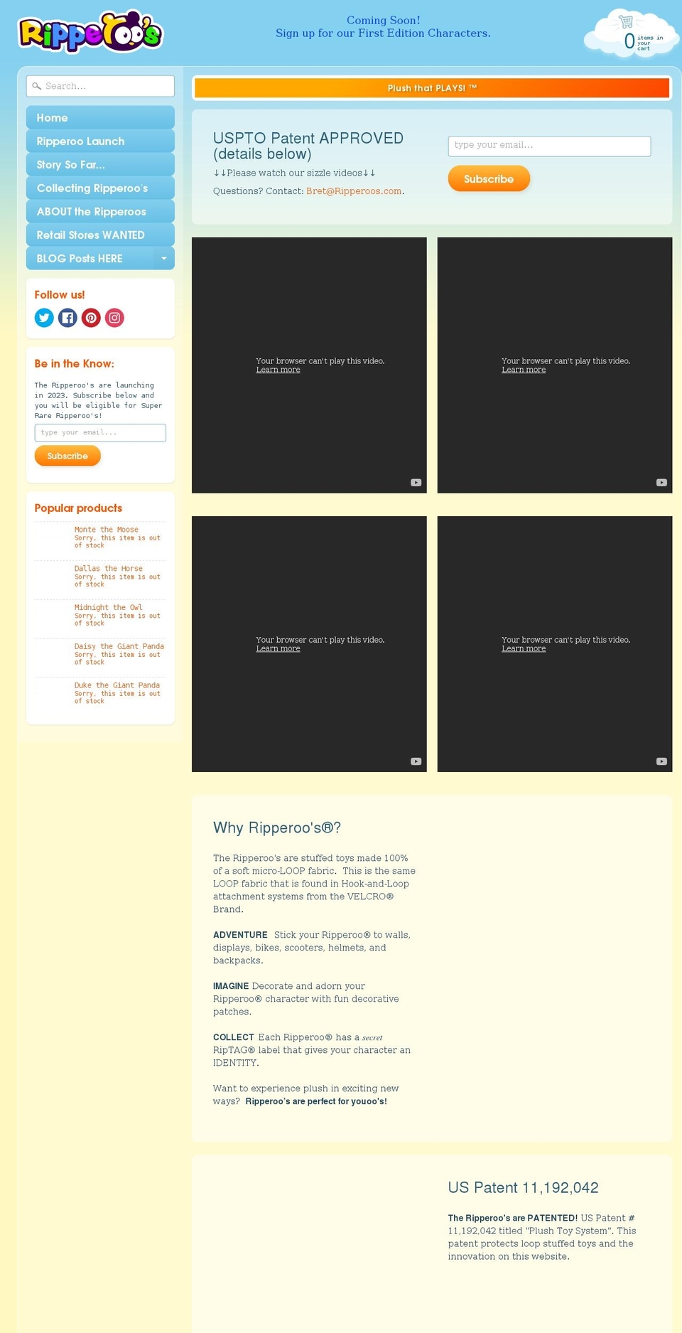 ripperoos.com shopify website screenshot