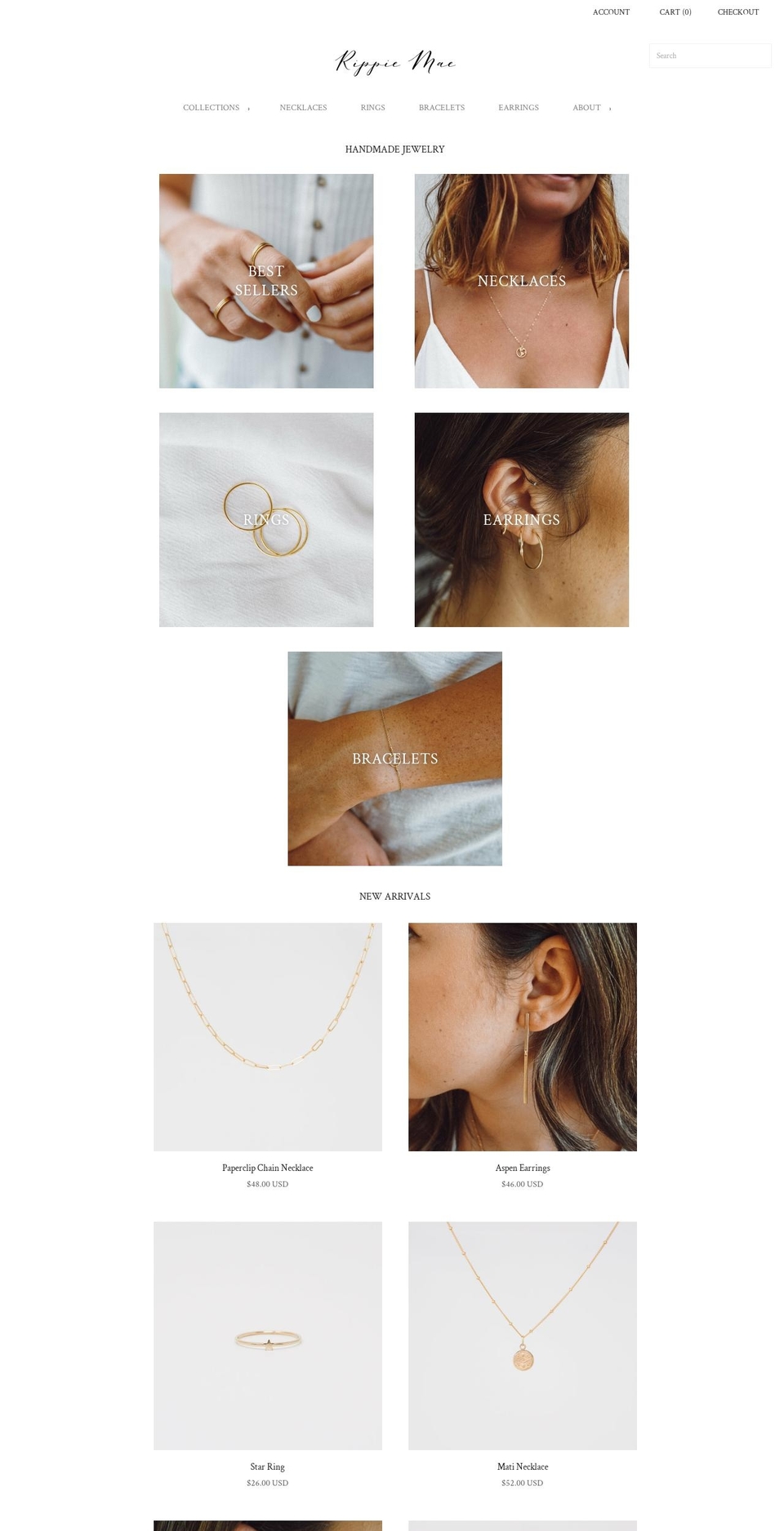 rippiemae.com — Shopify storefront screenshot