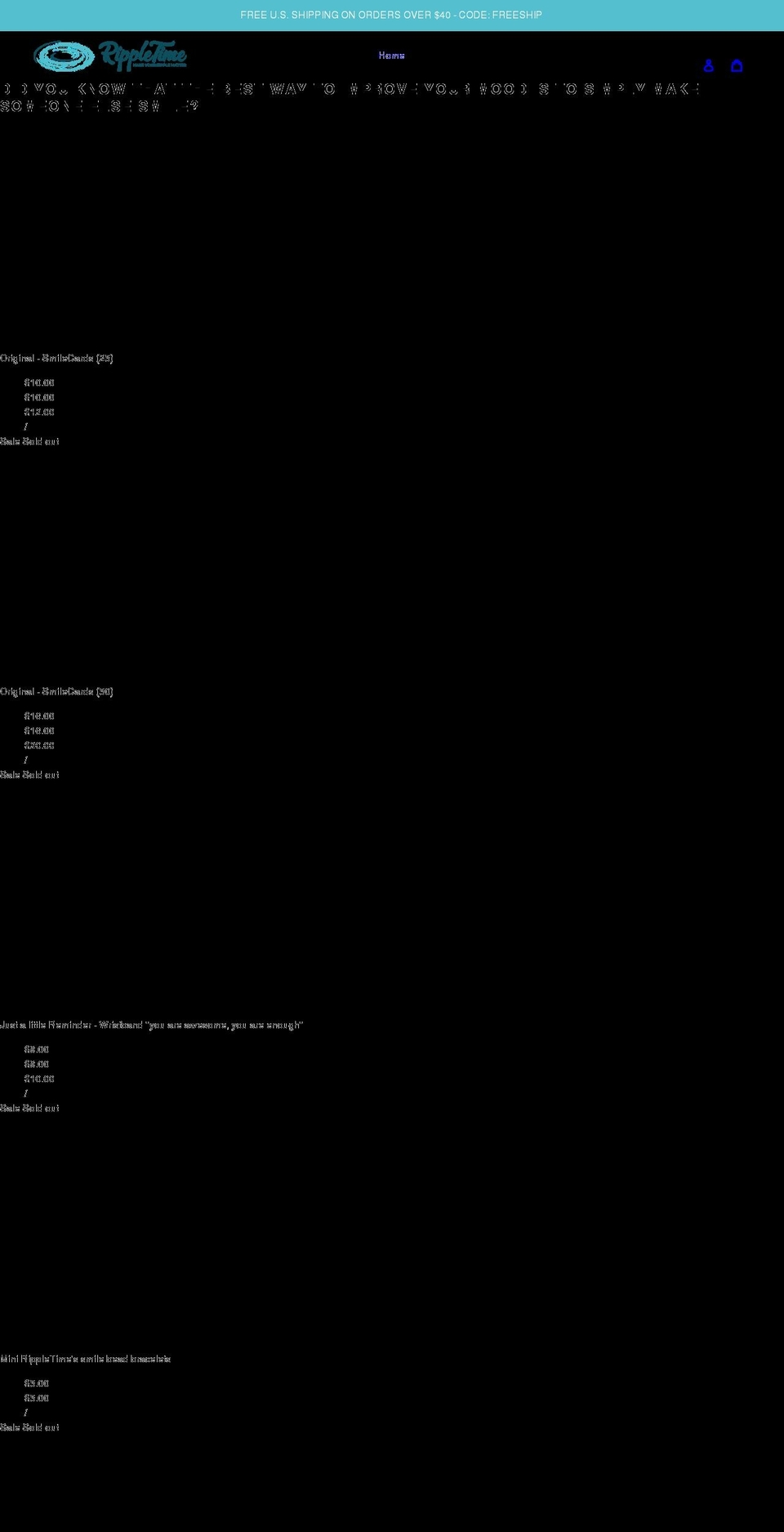 rippletime.com shopify website screenshot