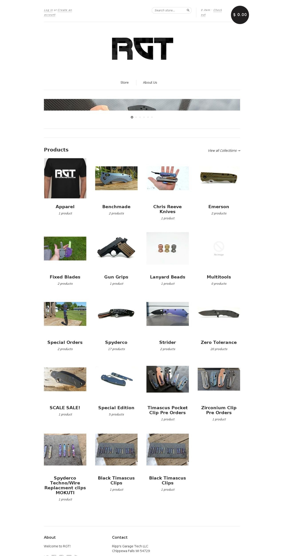 rippsgaragetech.net shopify website screenshot
