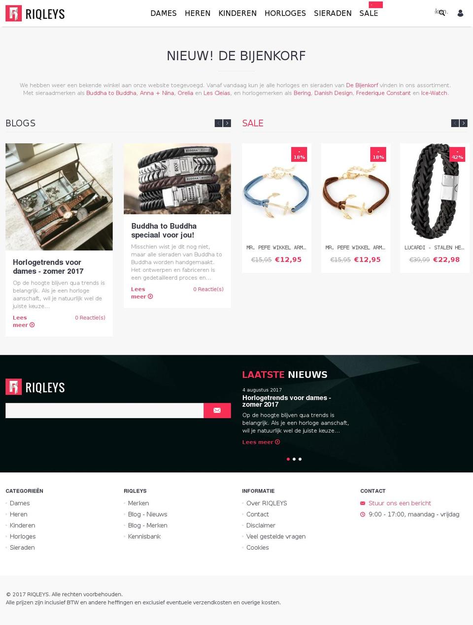 riqleys.link shopify website screenshot