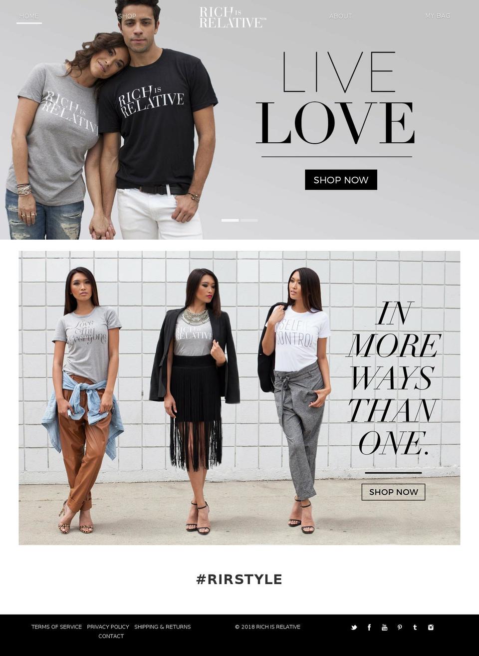 rirstyle.com shopify website screenshot