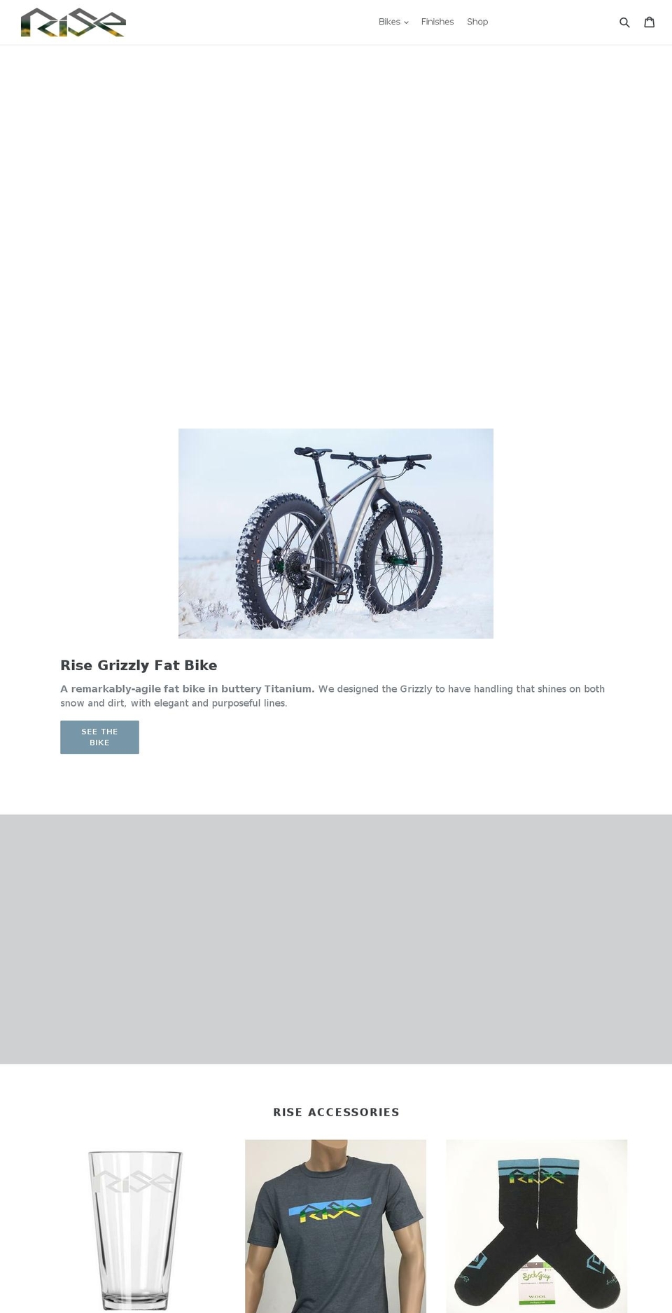 rise-bikes.com — Shopify storefront screenshot