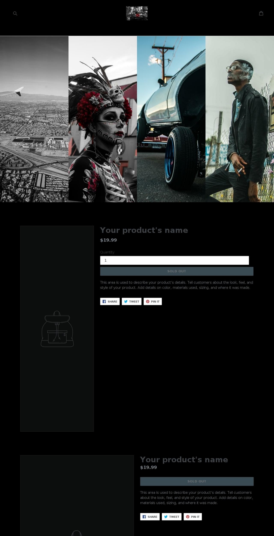 riseandshineart.org shopify website screenshot