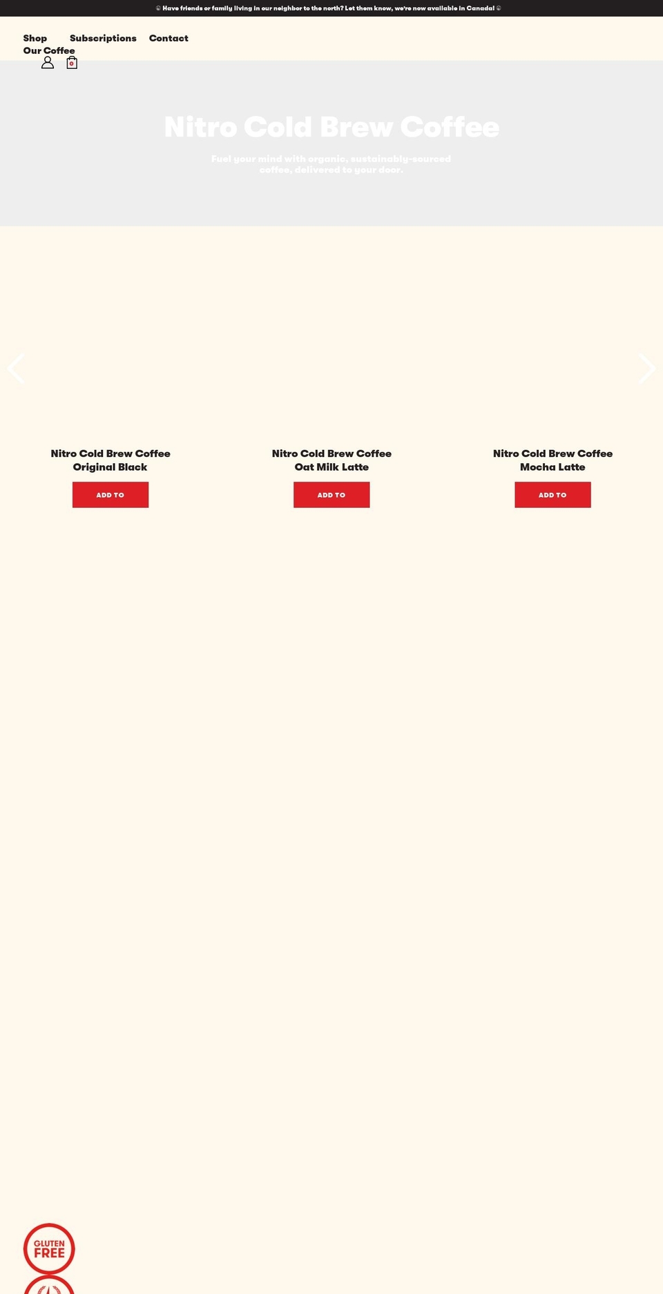 risebrewingco.com — Shopify storefront screenshot