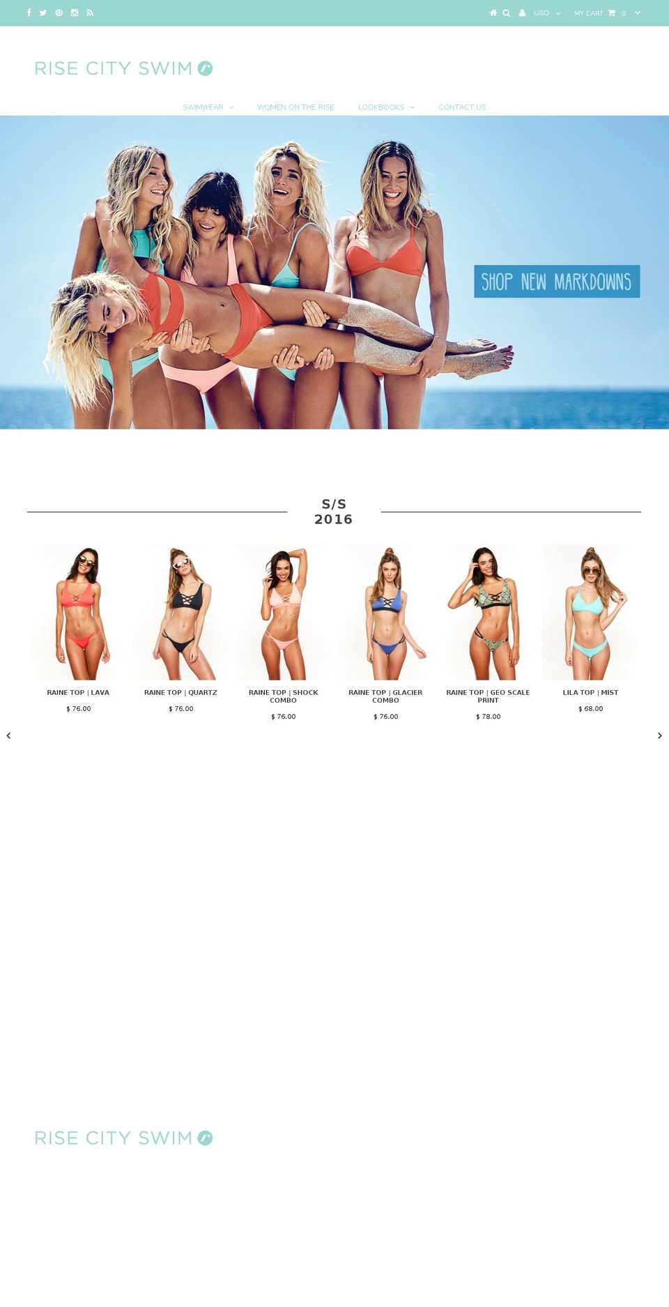 risecity.com shopify website screenshot