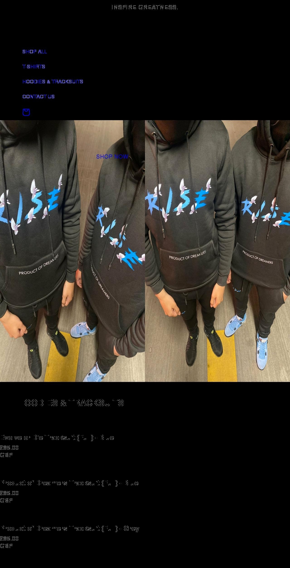 riseofficialuk.com shopify website screenshot