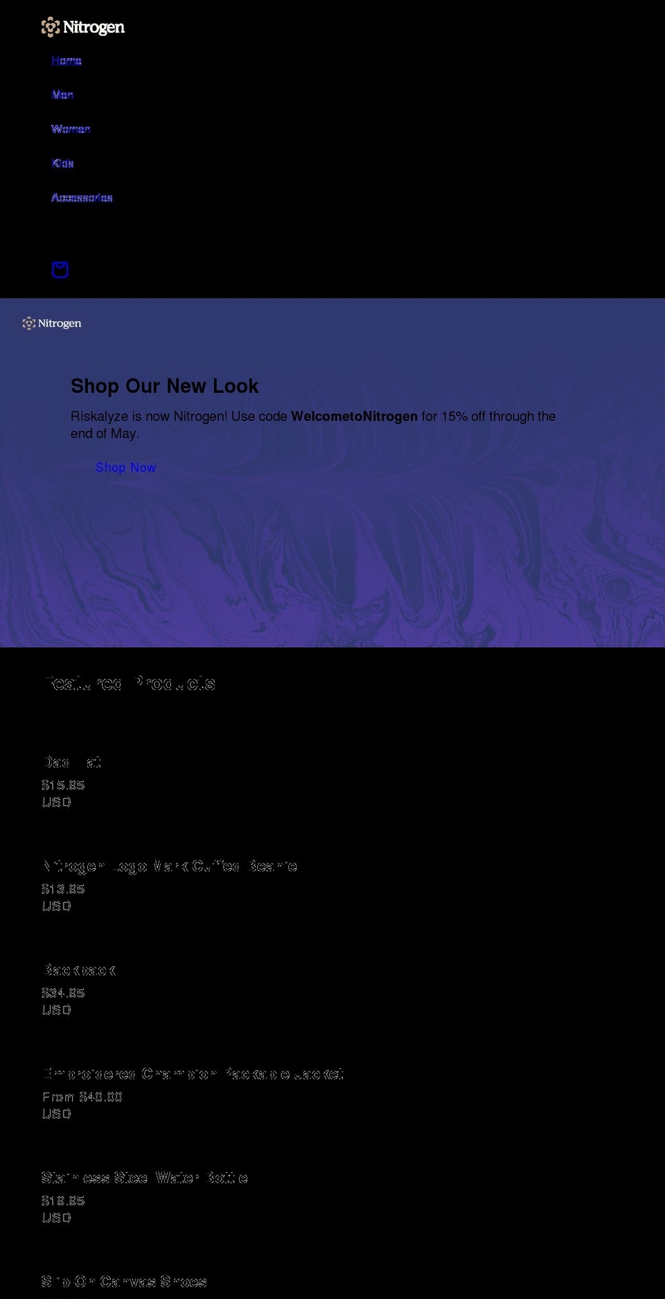 riskalyzeswag.com shopify website screenshot
