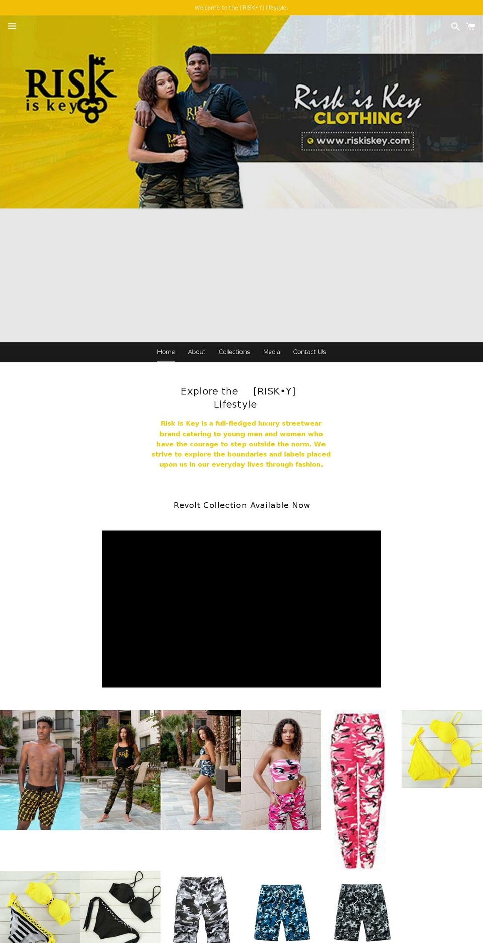 riskiskey.com — Shopify storefront screenshot