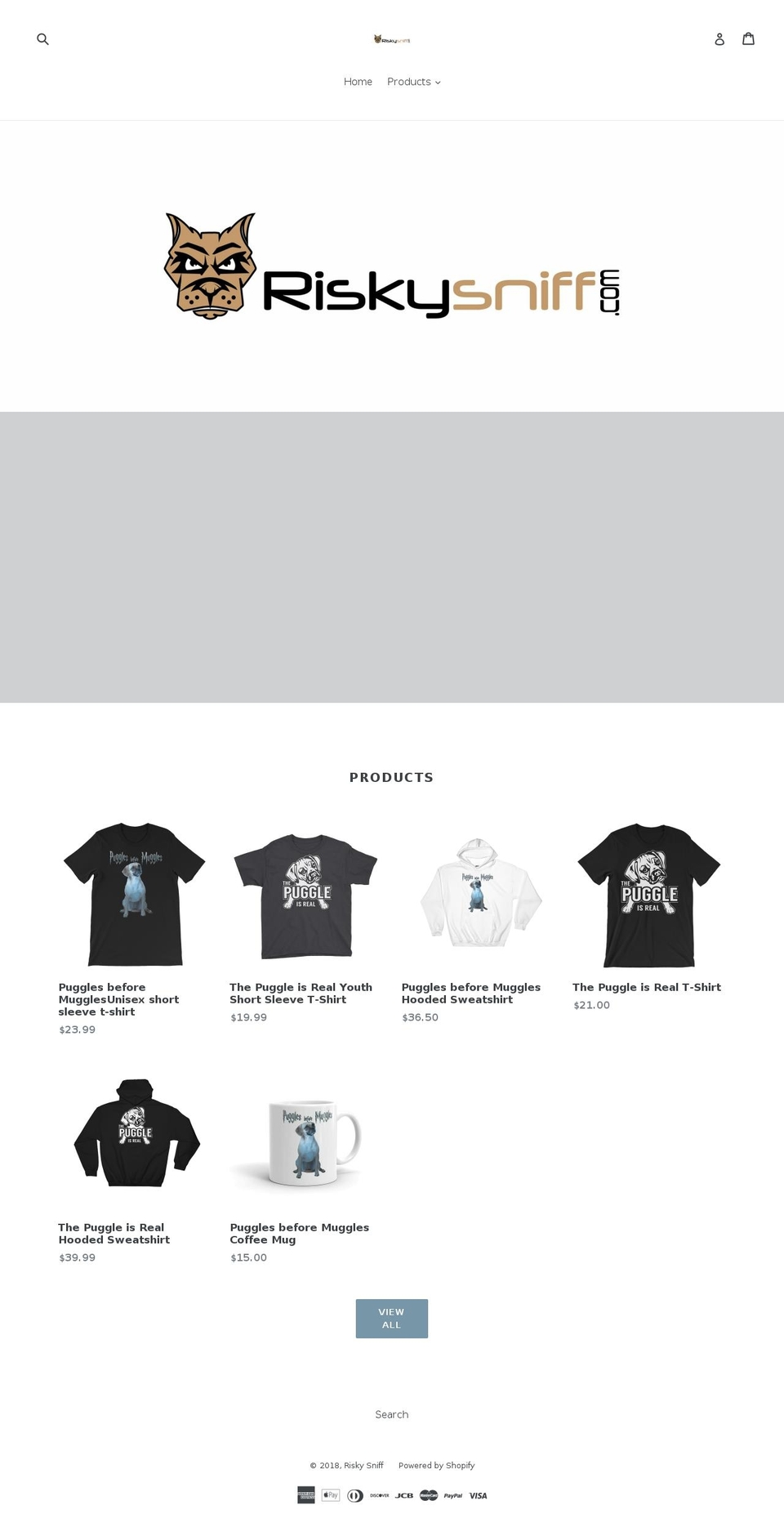 riskysniff.com — Shopify storefront screenshot