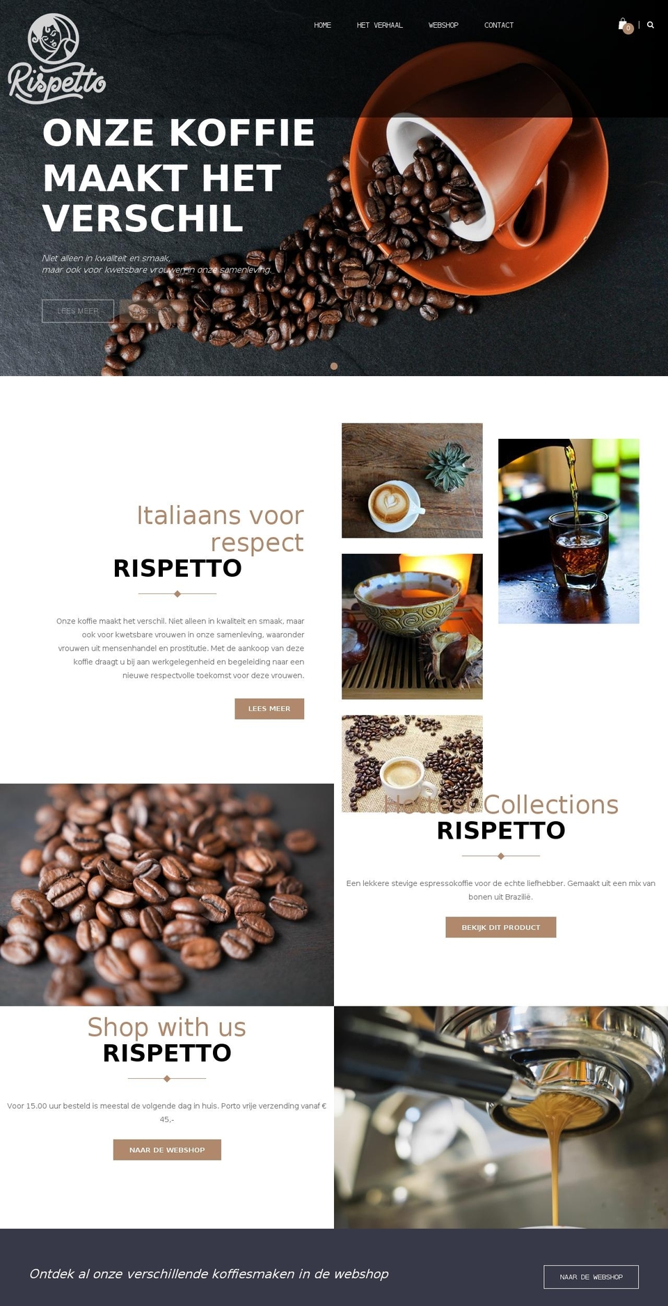 rispettocompany.nl shopify website screenshot