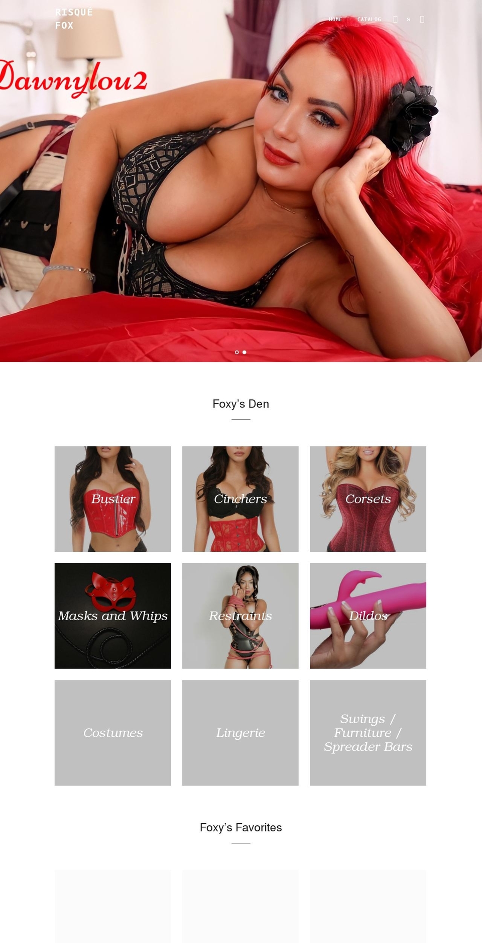 risquefox.com shopify website screenshot