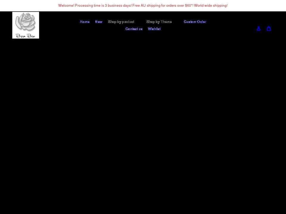 rissarose.com — Shopify storefront screenshot