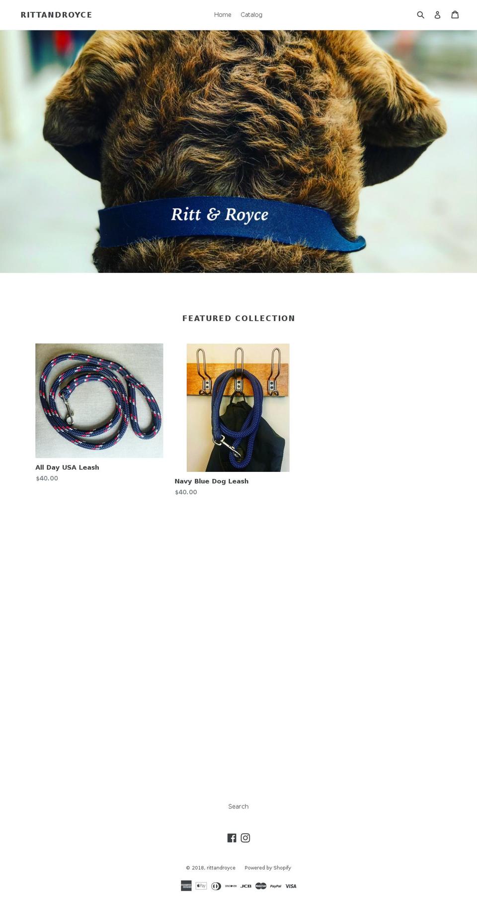 ritandroyce.com — Shopify storefront screenshot